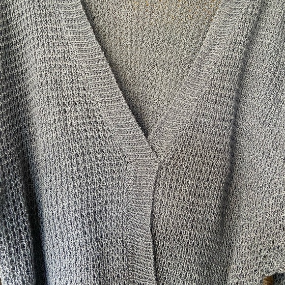 NEW W/Tag Talent Steel Blue Twisted Tie Sweater 2X Lightweight V-Neck - Picture 2 of 6